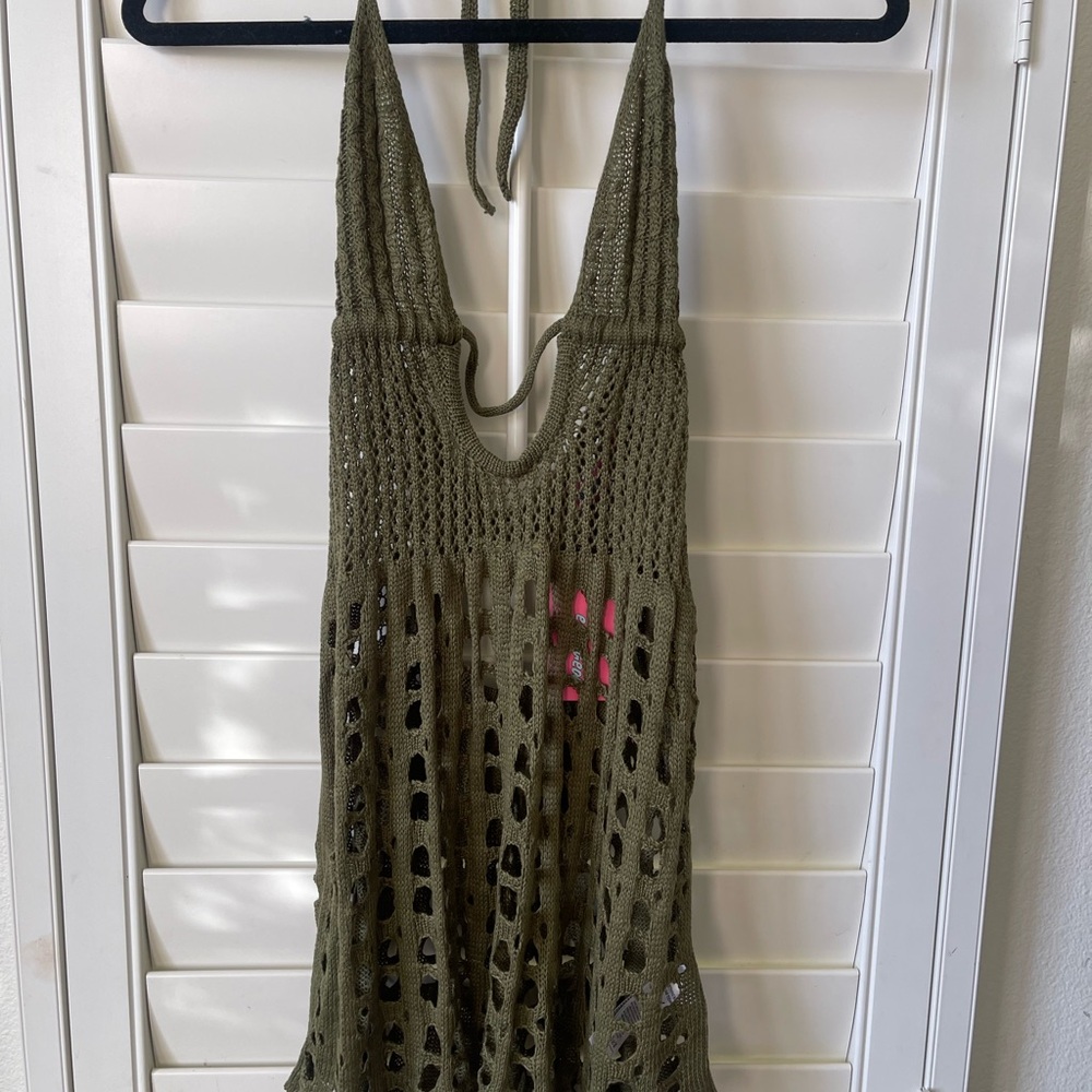 Edikted Olive Knit Cover-Up